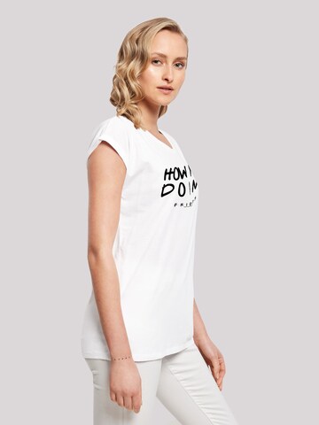 F4NT4STIC Shirt 'Friends How You Doin?' in Wit