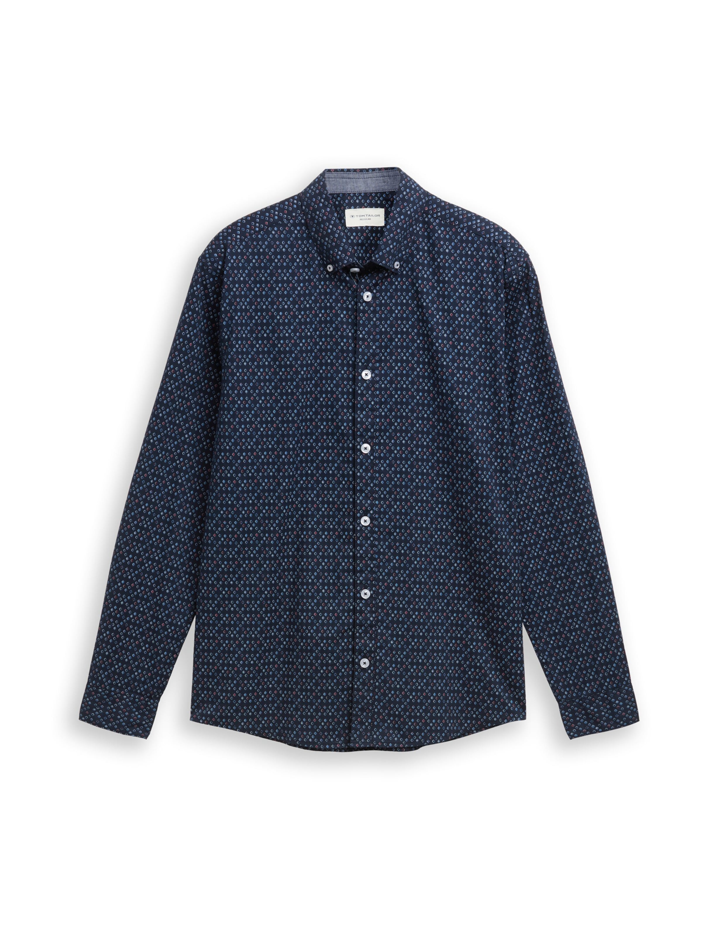 TOM TAILOR Rovný strih Košeľa - Modrá: predná strana