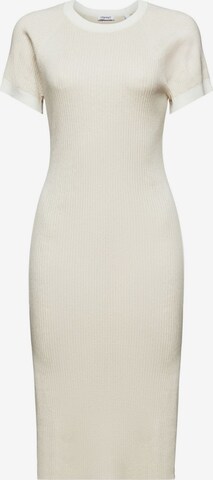 ESPRIT Gebreide jurk in Beige: voorkant