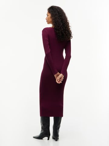 Tommy Jeans - Vestido de malha em roxo
