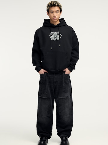 Pull&Bear Sweatshirt in Schwarz