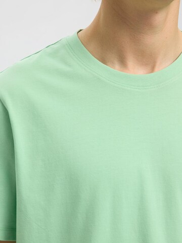 SELECTED T-Shirt 'SLHAspen' in Grün