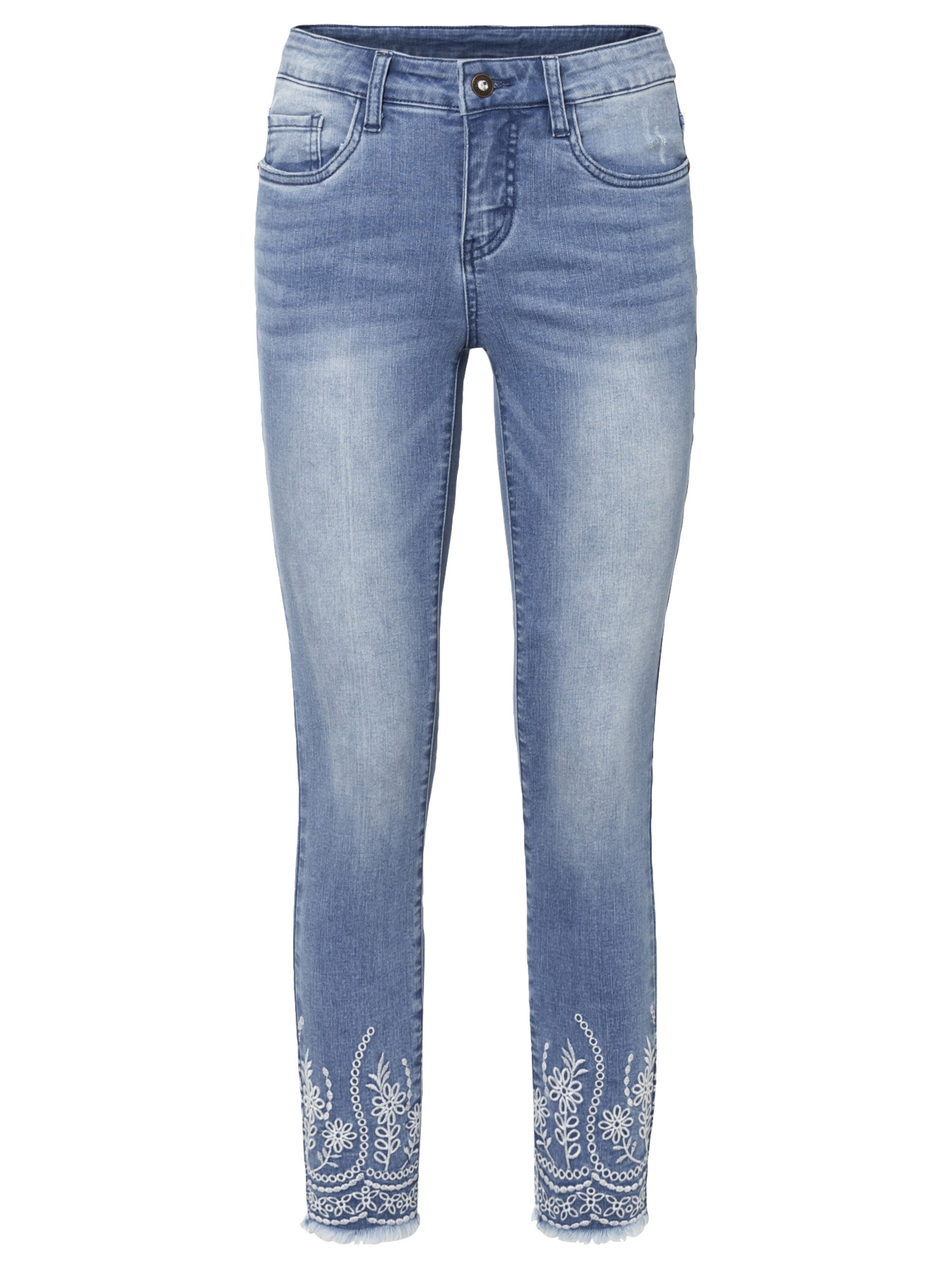 bonprix Skinny Jeans in Blau: Vorderseite