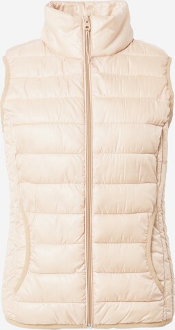 QS Vest in Beige: front