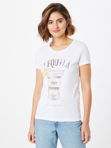 T-shirt 'Tequila Theraphy' EINSTEIN & NEWTON en blanc : devant