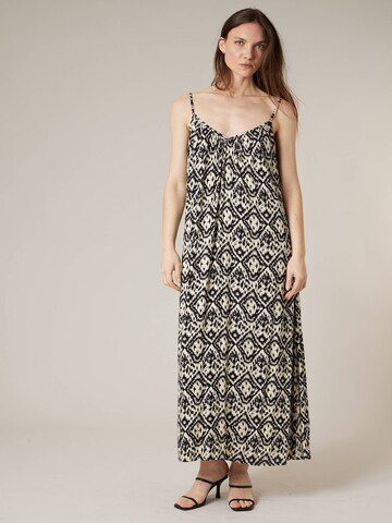 Deeluxe Zomerjurk 'Biliana' in Beige: voorkant