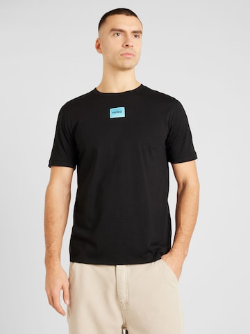 HUGO - Camisa 'Diragolino212' em preto: frente