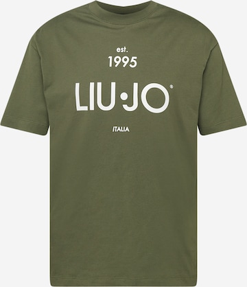 Tricou de la Liu Jo Uomo pe verde: față