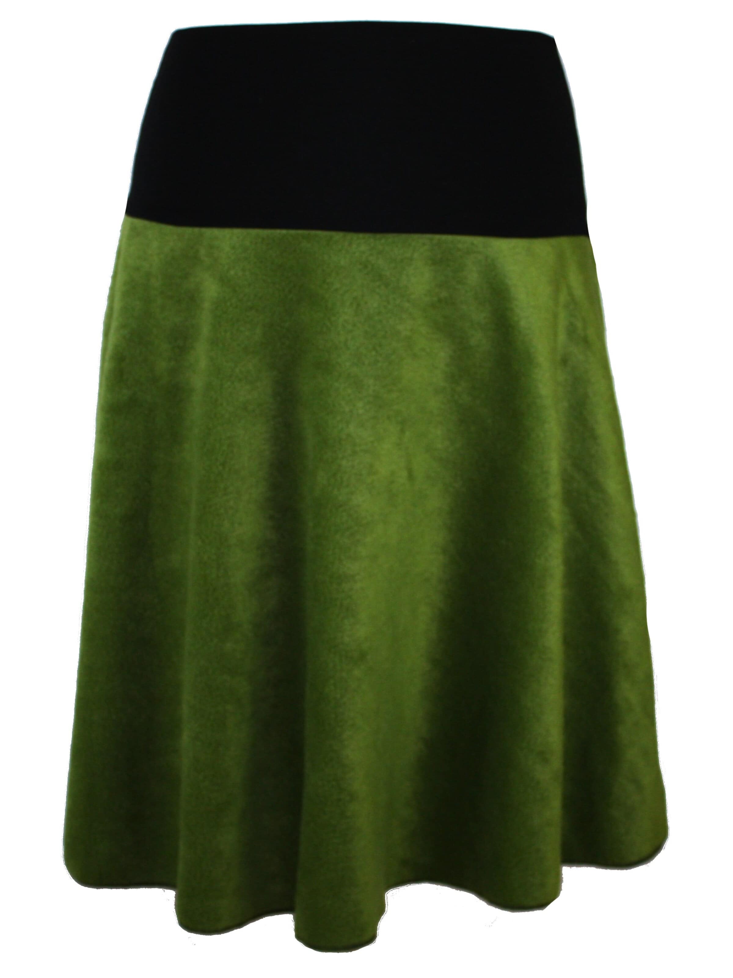 dunkle design Rock 'A-Linie Fleece'‌‌‌‌‌‌‌‌‌‌ in Grün: Vorderseite