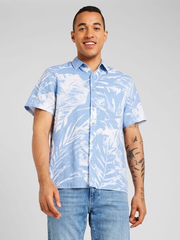 GUESS Regular fit Button Up Shirt in Blue: front