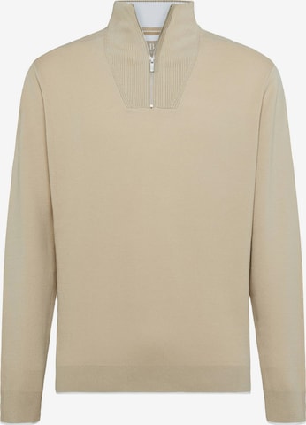 Pullover di Boggi Milano in beige: frontale