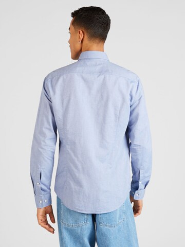 HUGO Slim fit Button Up Shirt 'Evito' in Blue