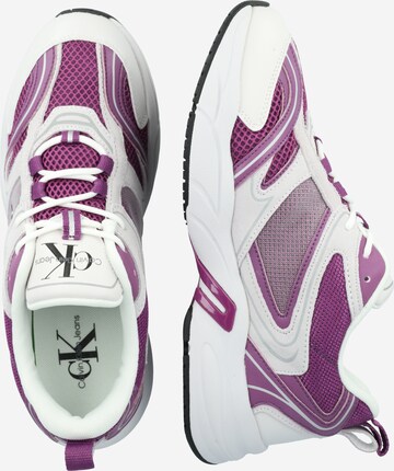 Calvin Klein Jeans Platform trainers in Purple