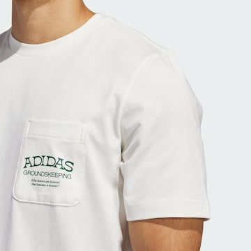 T-Shirt fonctionnel 'Groundskeeper' ADIDAS PERFORMANCE en blanc