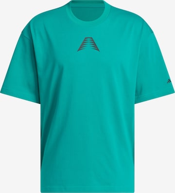 ADIDAS PERFORMANCE - Camiseta funcional 'Anthony Edwards Believe That' en verde: frente