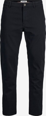 JACK & JONES Chino Pants 'Marco Fred' in Black: front