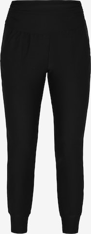 Effilé Pantalon 'Fashion Look' Jika en noir : devant