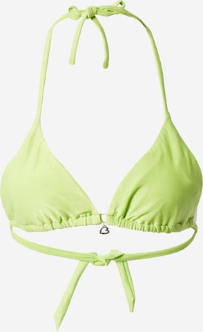 Banana Moon Triangle Bikini Top in Green: front