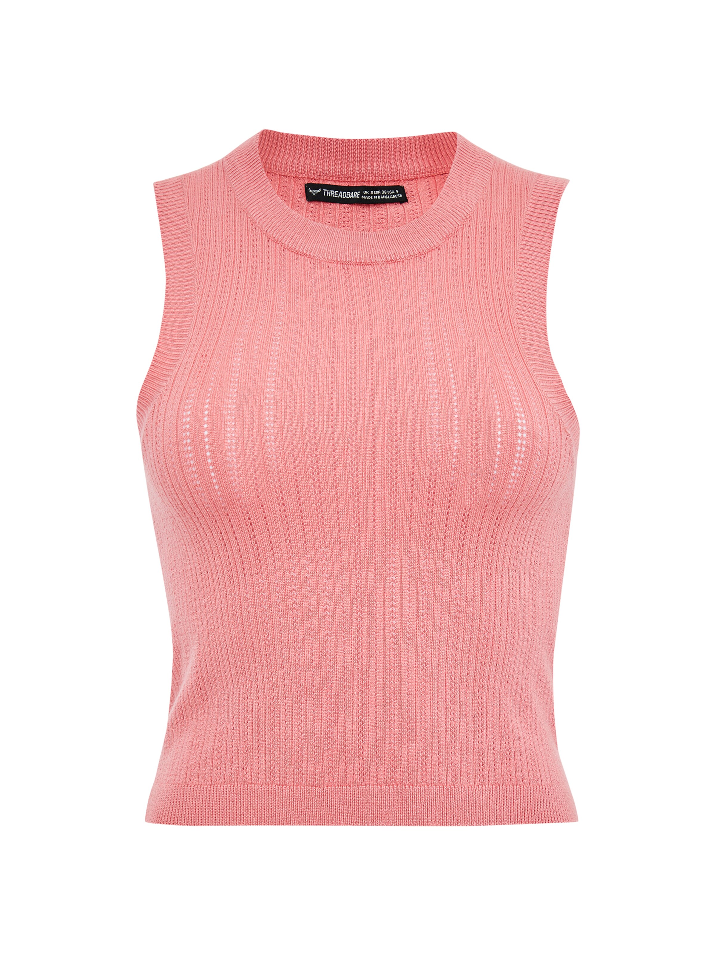 Threadbare Top 'Holly' in Pink: Vorderseite