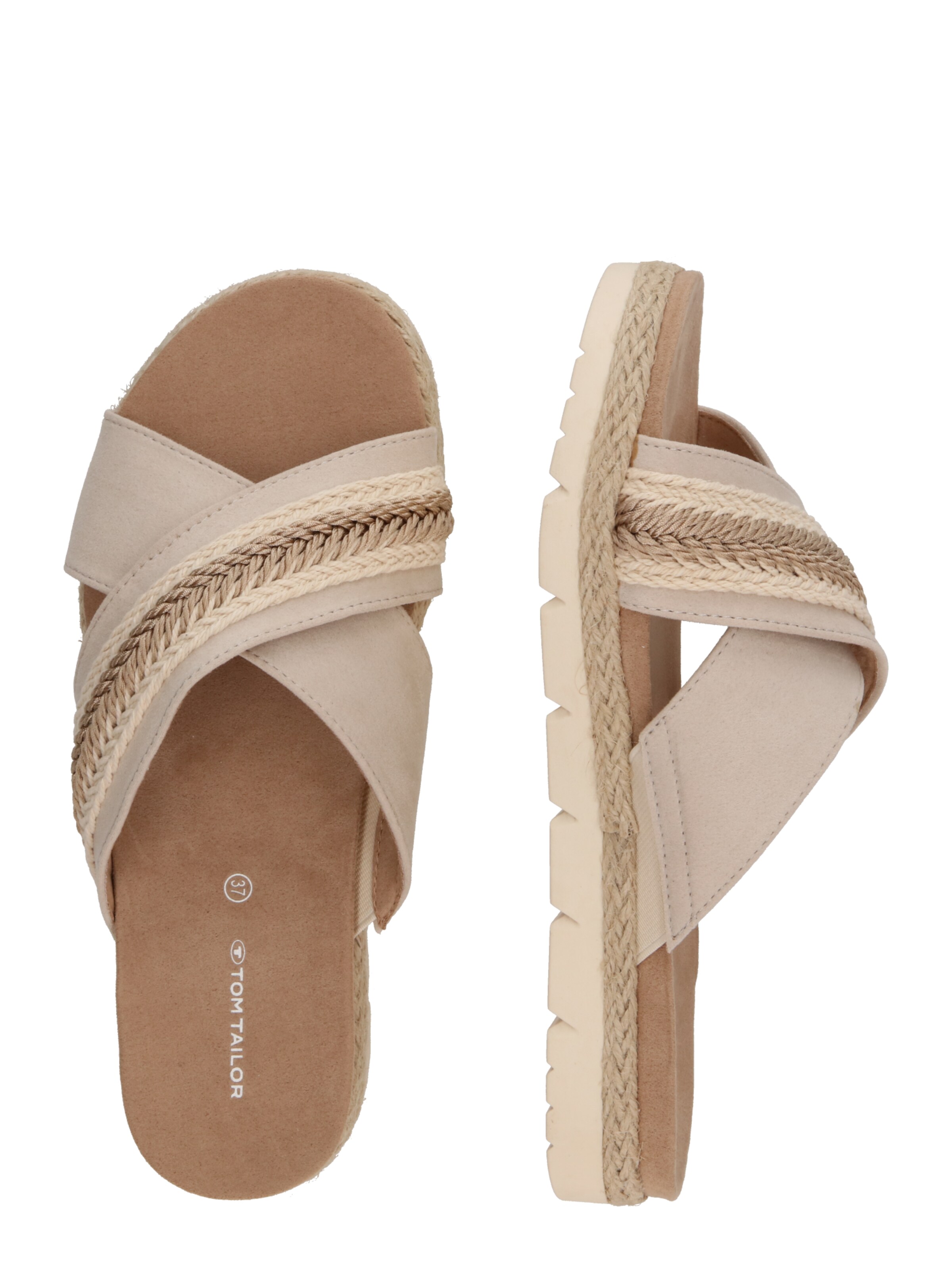 TOM TAILOR Pantolette in Beige