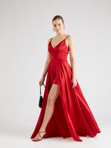 mascara Evening Dress in Red