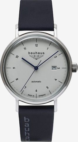 Bauhaus Analoog horloge in Blauw: voorkant