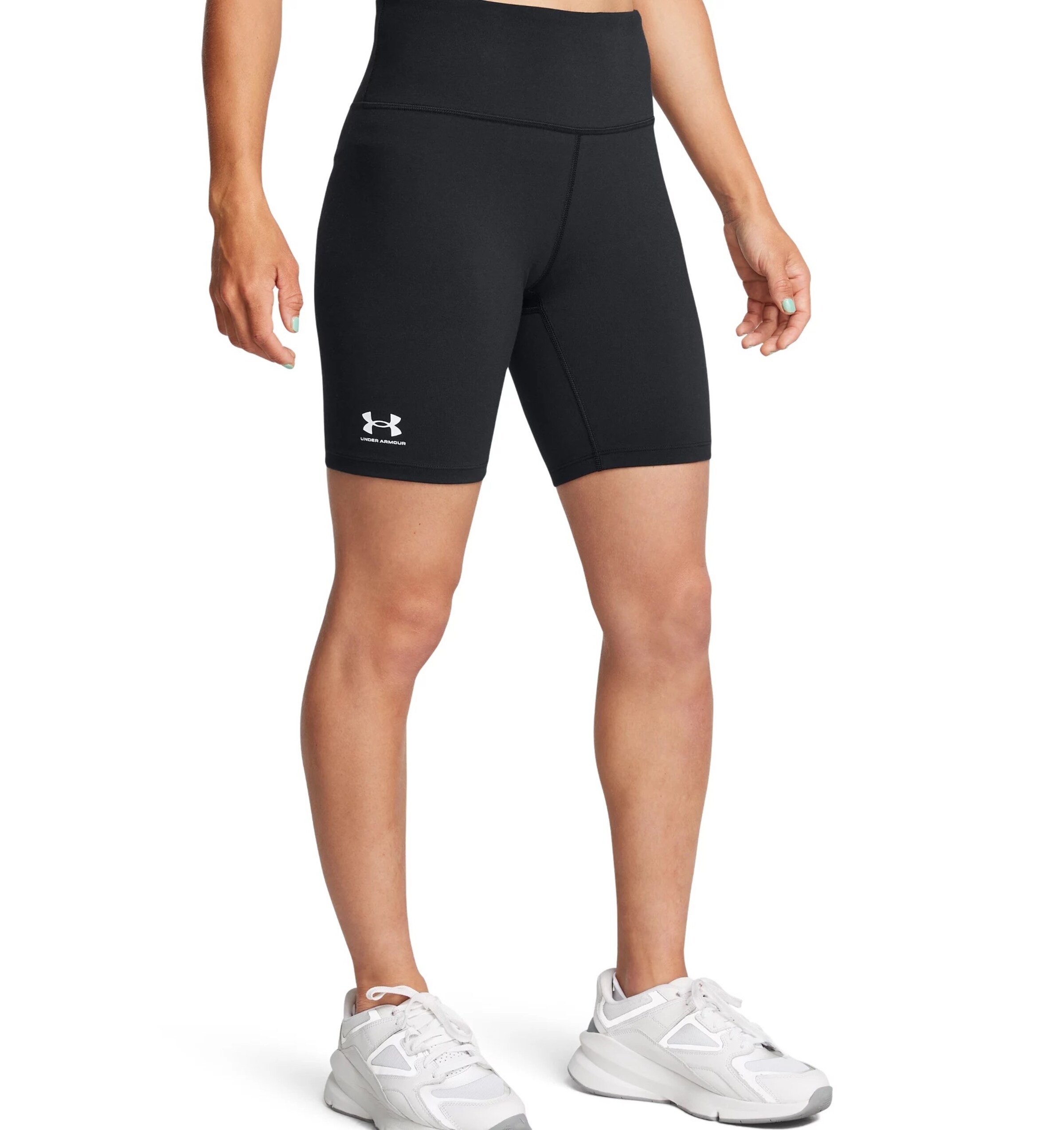 UNDER ARMOUR Slim fit Workout Pants in Black: front