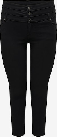 ONLY Carmakoma Skinny Jeans 'CARAUGUSTA' in Zwart: voorkant