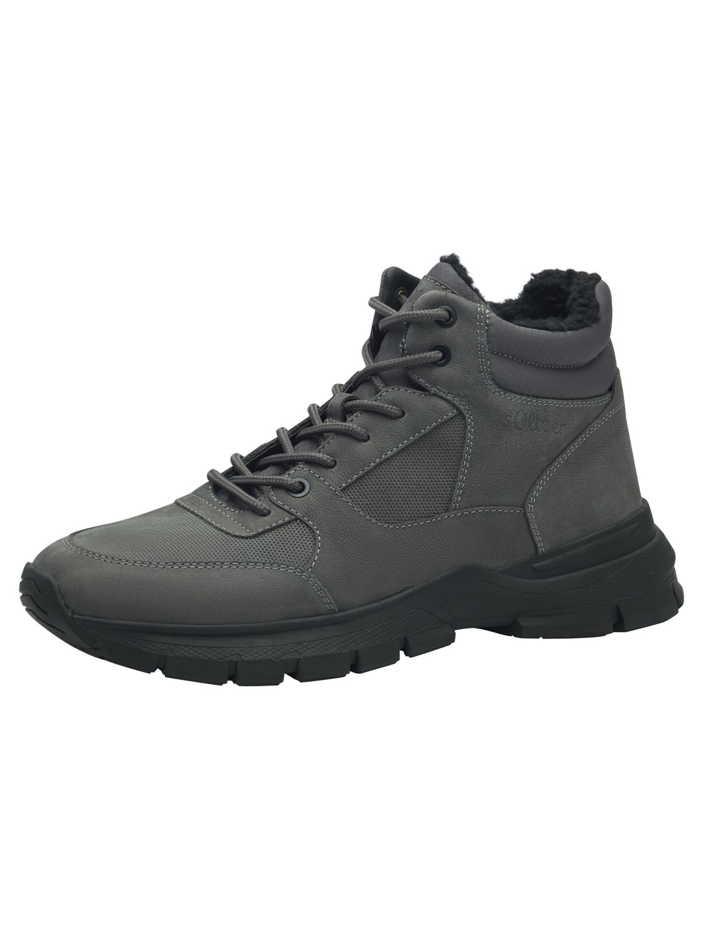 s.Oliver Lace-up boots in Grey: front