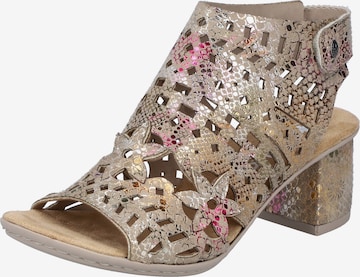 Rieker Sandale in Gold: Vorderseite