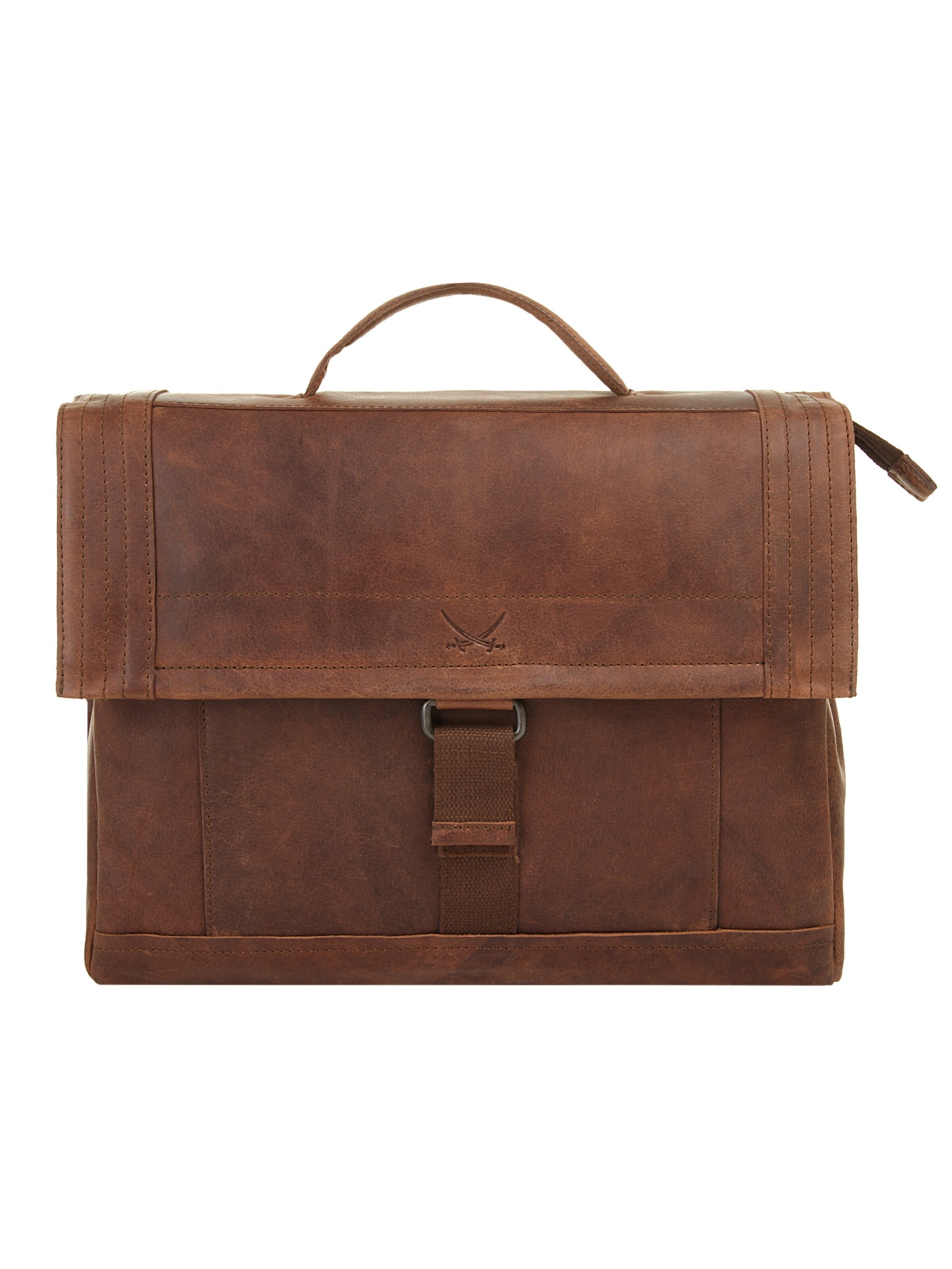 SANSIBAR Messenger‌‌‌ in Braun: Vorderseite