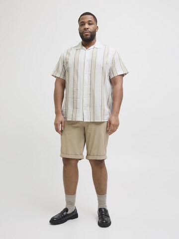Jack & Jones Plus - Ajuste confortable Camisa en beige