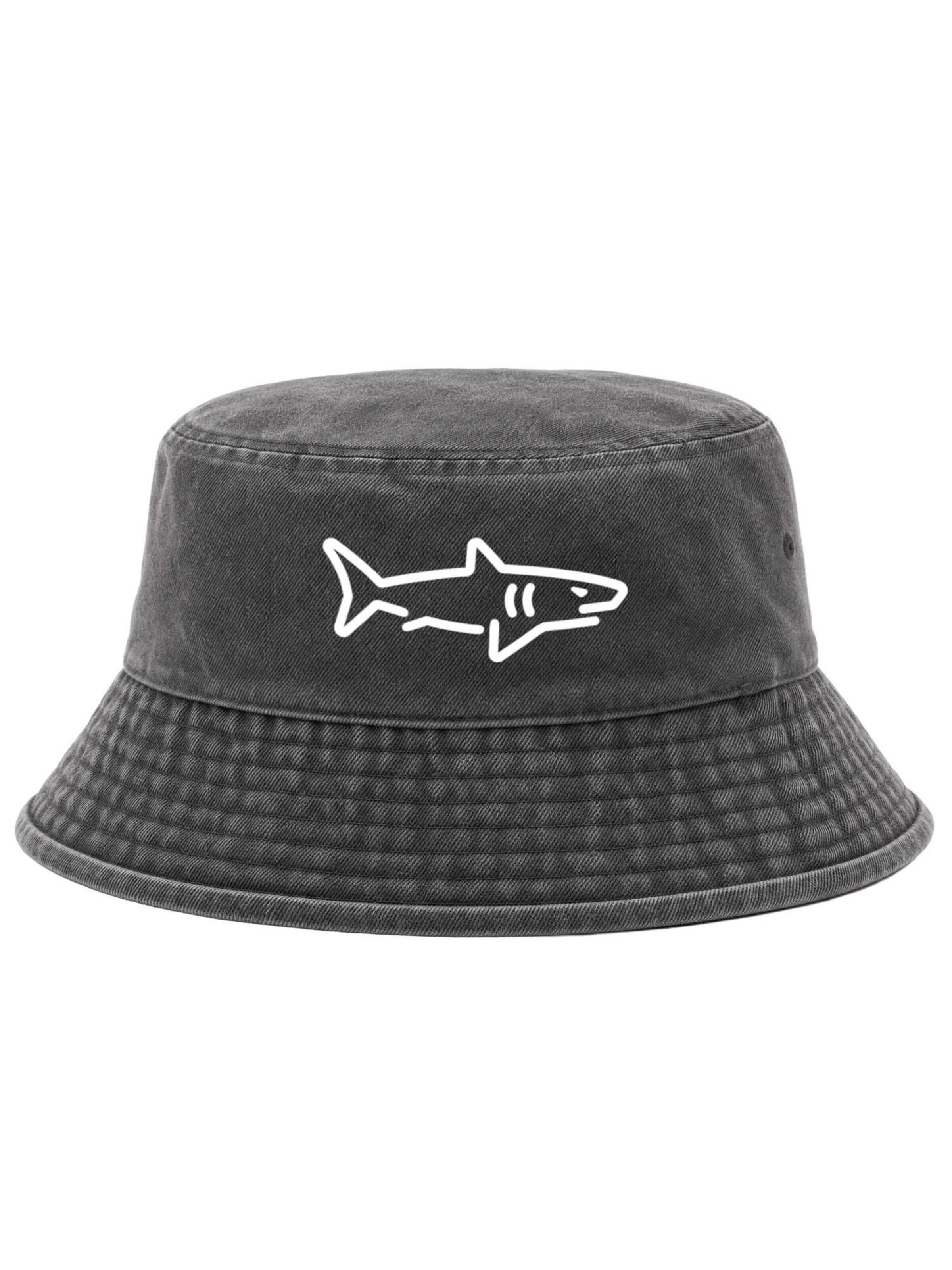 Neverless Hat 'Shark' in Black: front