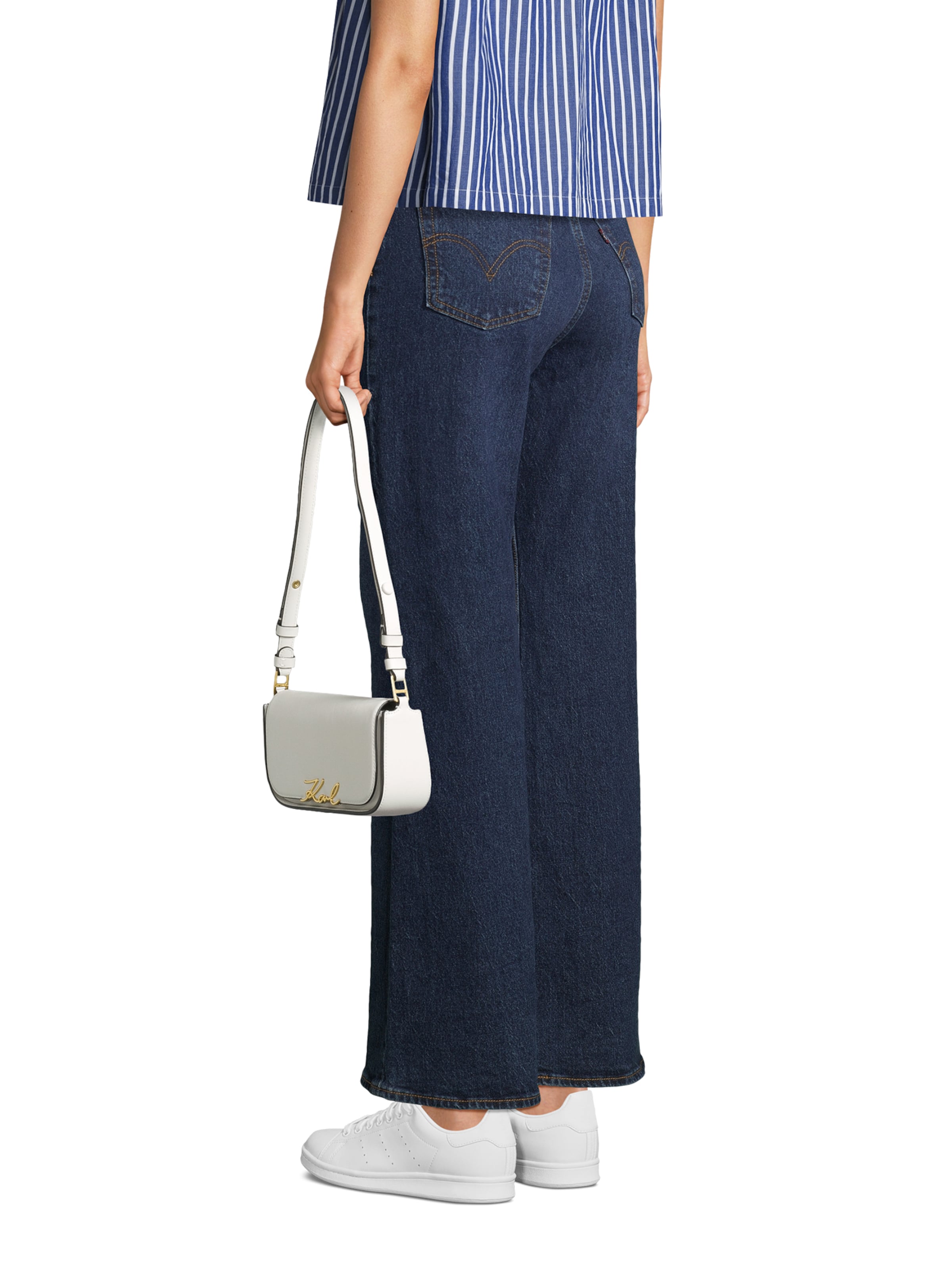 Karl Lagerfeld Õlakott, värv valge: eest vaates