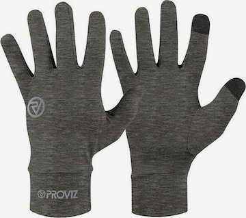 Proviz Full Finger Gloves 'Classic' in Grey: front