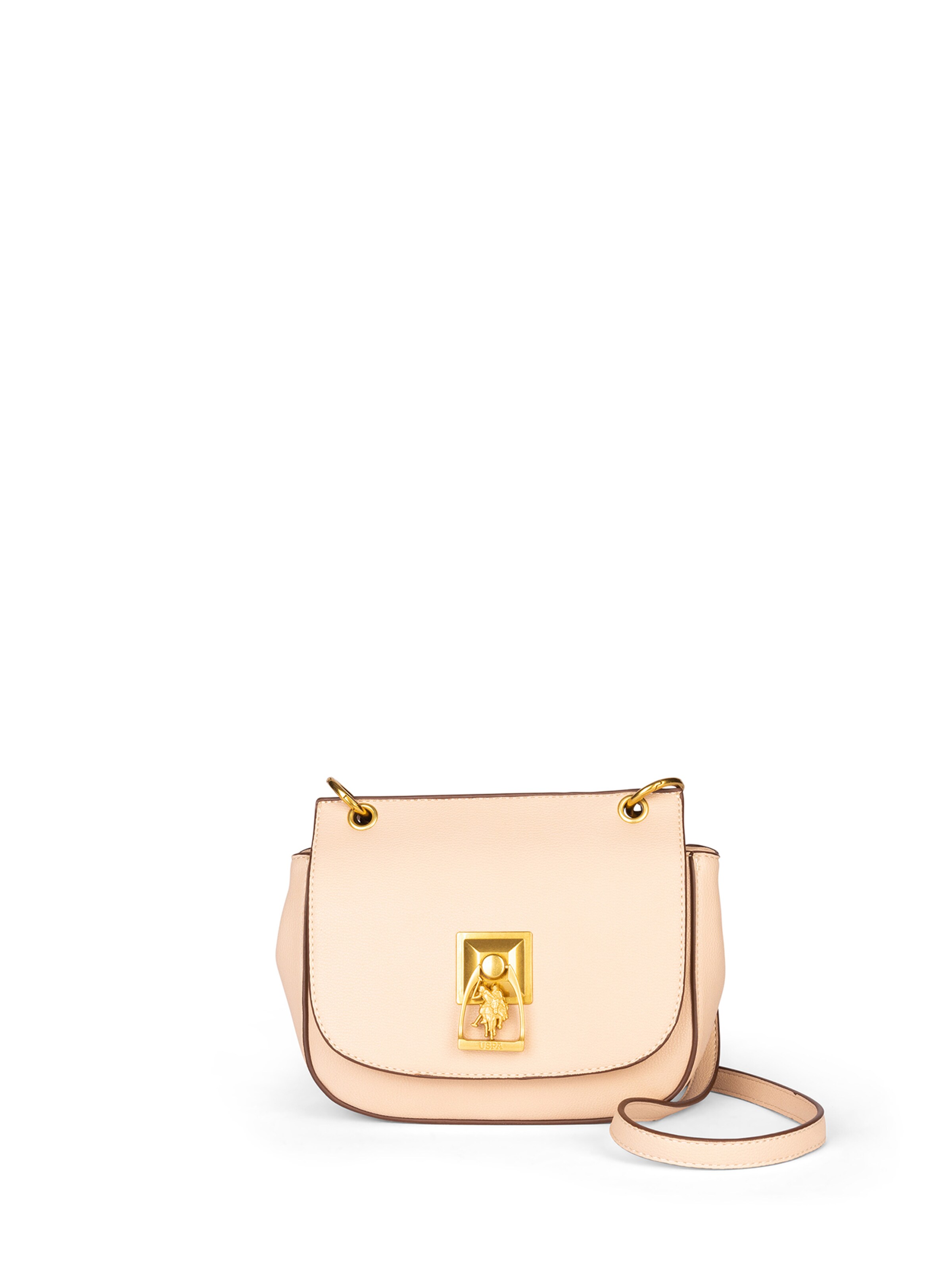 U.S. POLO ASSN. Shoulder Bag in Beige: front