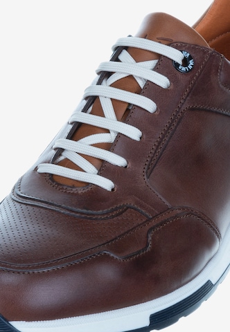 VANLIER Athletic Lace-Up Shoes ' Positano' in Brown