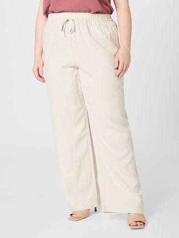 Wide Leg Pantalon ONLY Carmakoma en gris : devant