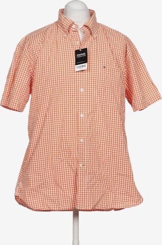 TOMMY HILFIGER Button Up Shirt in XL in Orange: front