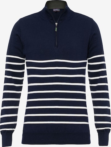 Pull-over Felix Hardy en bleu : devant