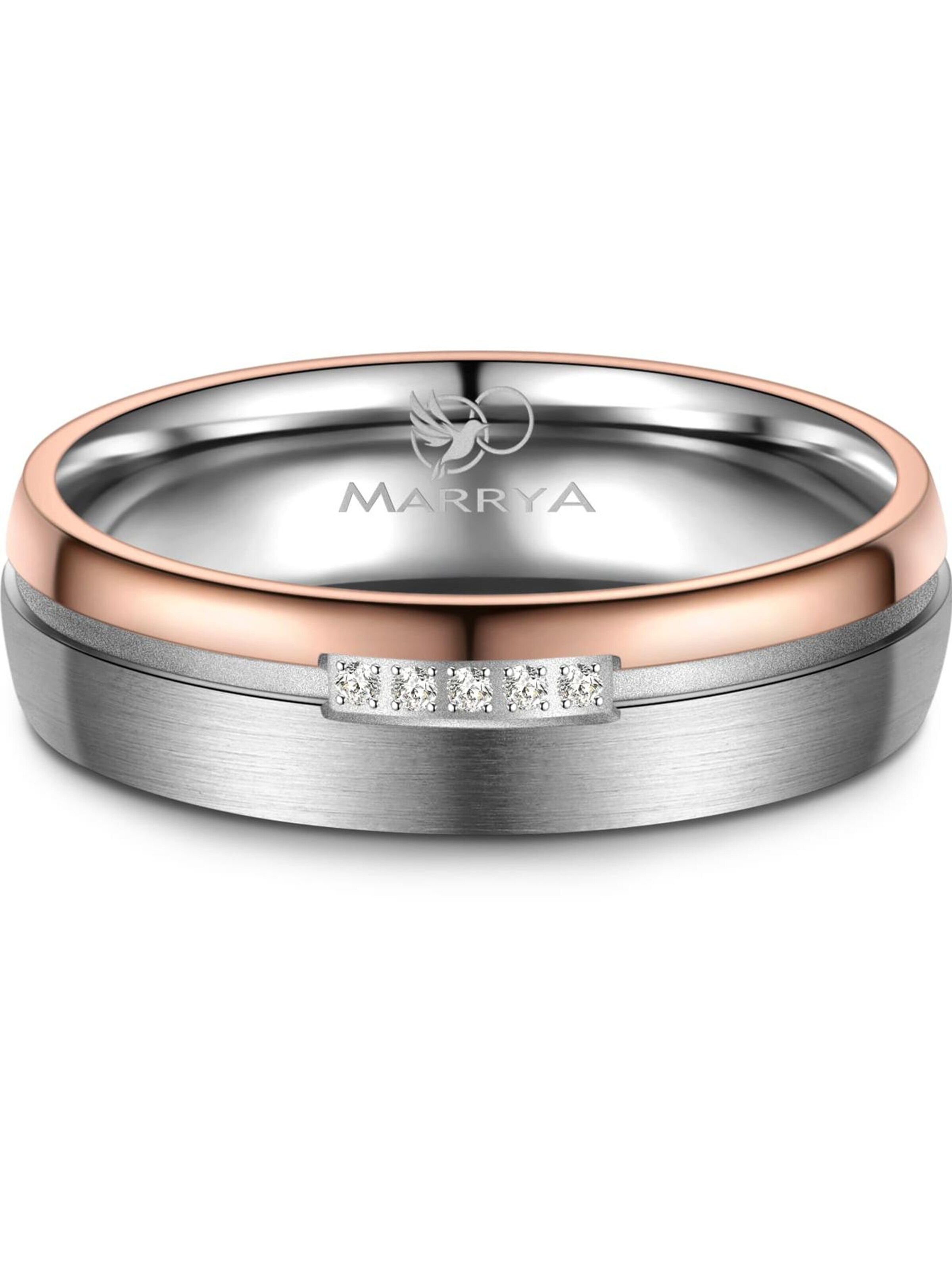 MARRYA Ring 'MARRYA TI-16 Ehering aus Titan' in Silver