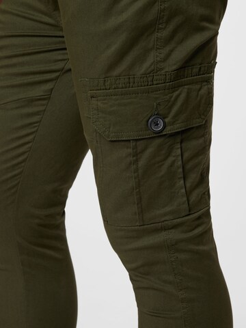 Coupe slim Pantalon cargo Denim Project en vert