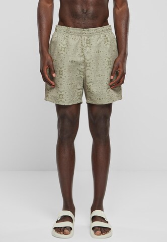 Karl Kani Swim Trunks in Green: front