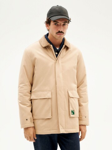 Thinking MU Winter Jacket ' Mateo jacket ' in Beige: front