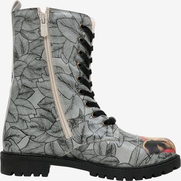 DOGO Lace-Up Ankle Boots in Grey