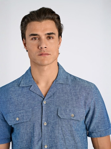 Lindbergh Regular fit Overhemd in Blauw