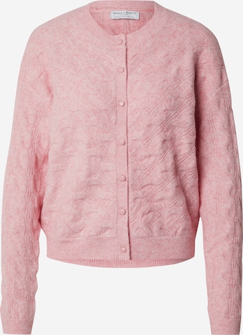 Lindex Knit Cardigan 'Nova' in Pink: front