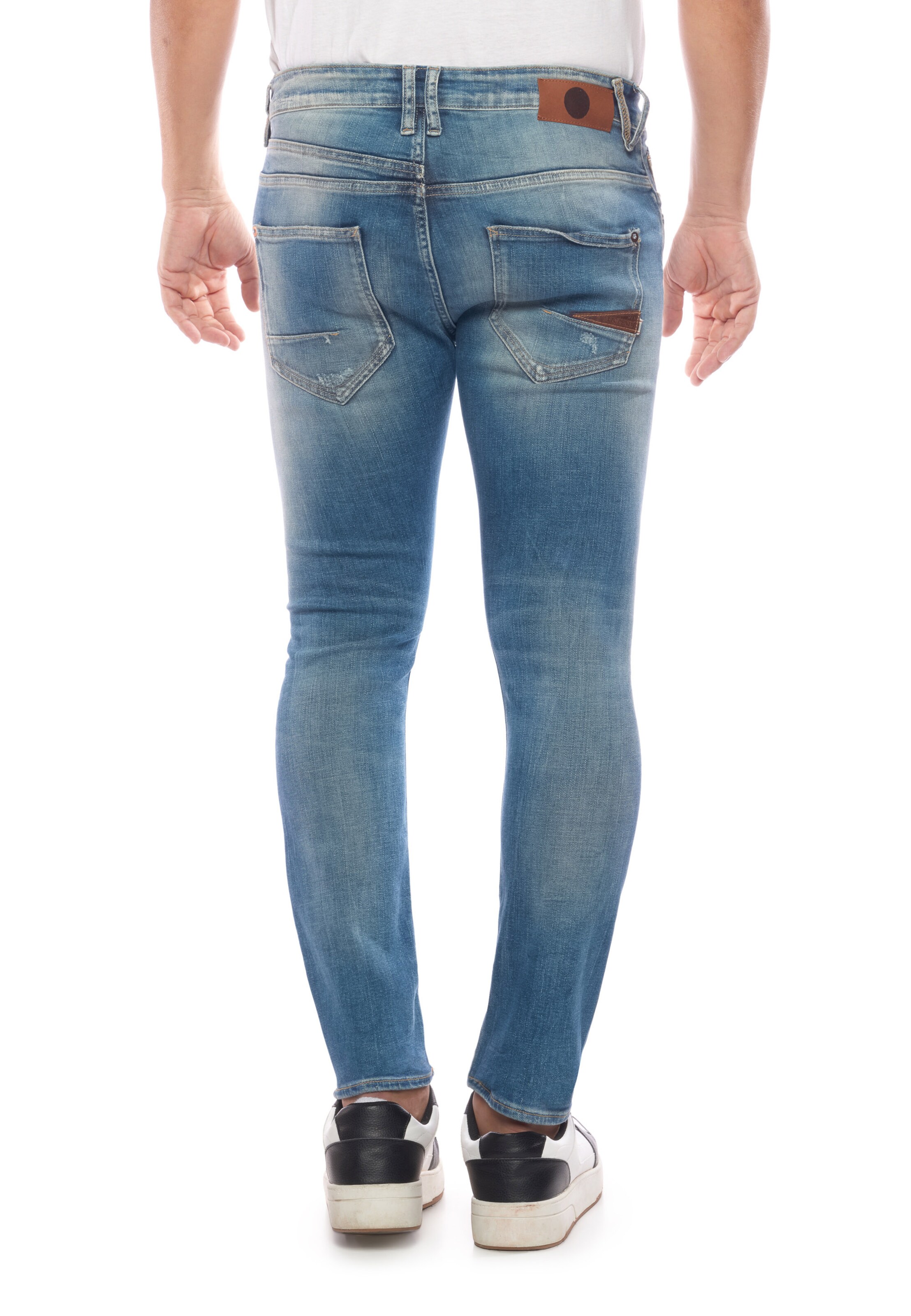 Le Temps Des Cerises Slimfit Jeans 'Alost' in Blauw