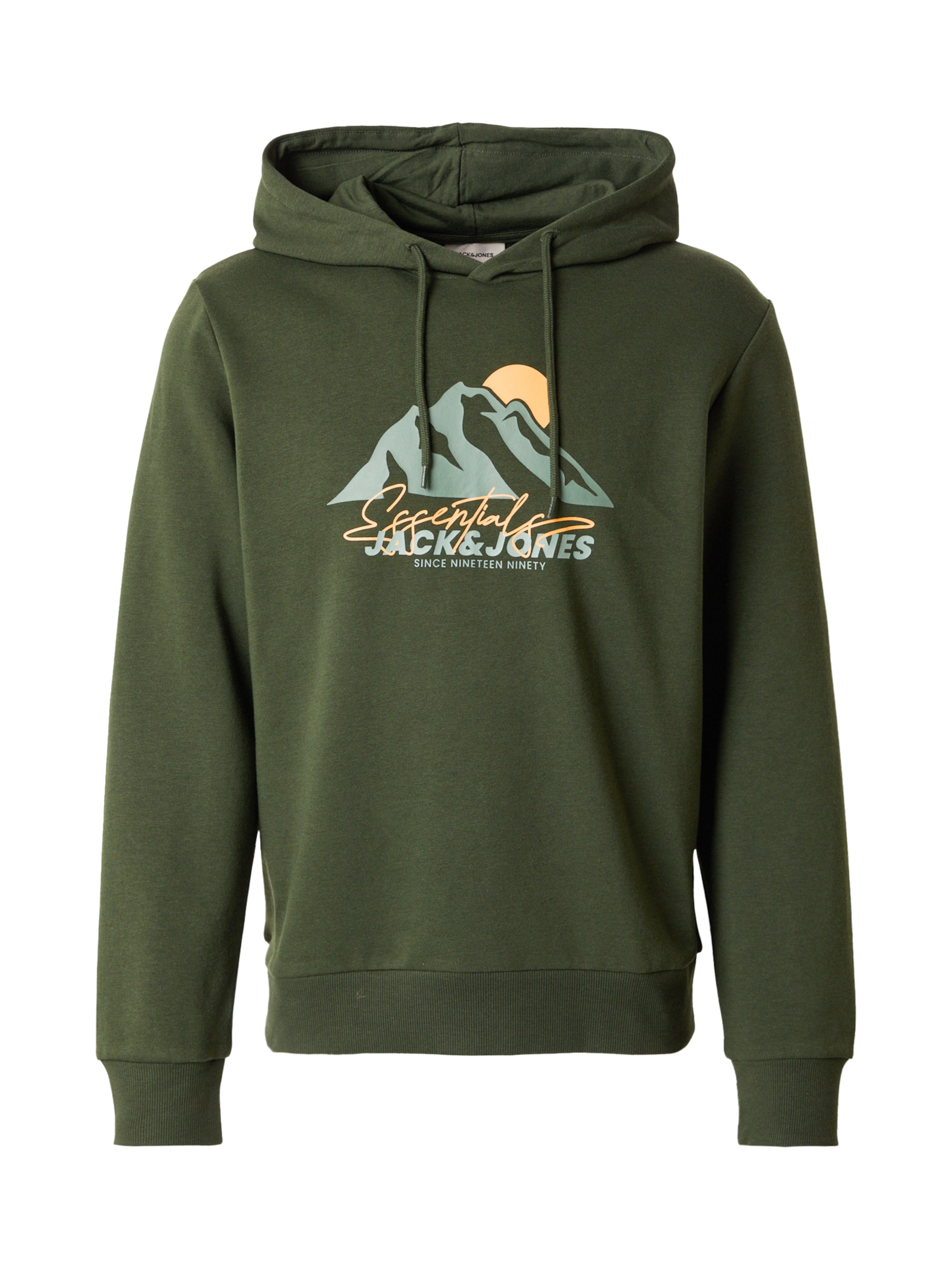 JACK & JONES Sweatshirt 'JJSUN' in Green: front