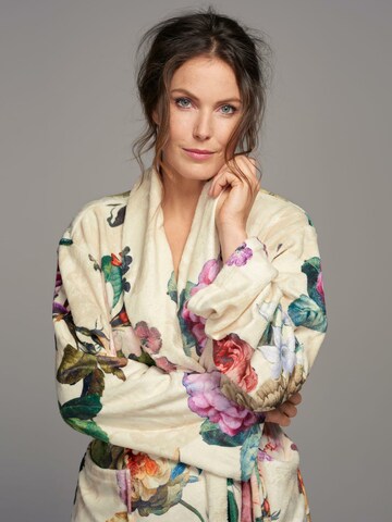 ESSENZA Long Bathrobe 'Fleur' in Beige